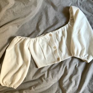 Knit Off the Shoulder Crop Top ✨